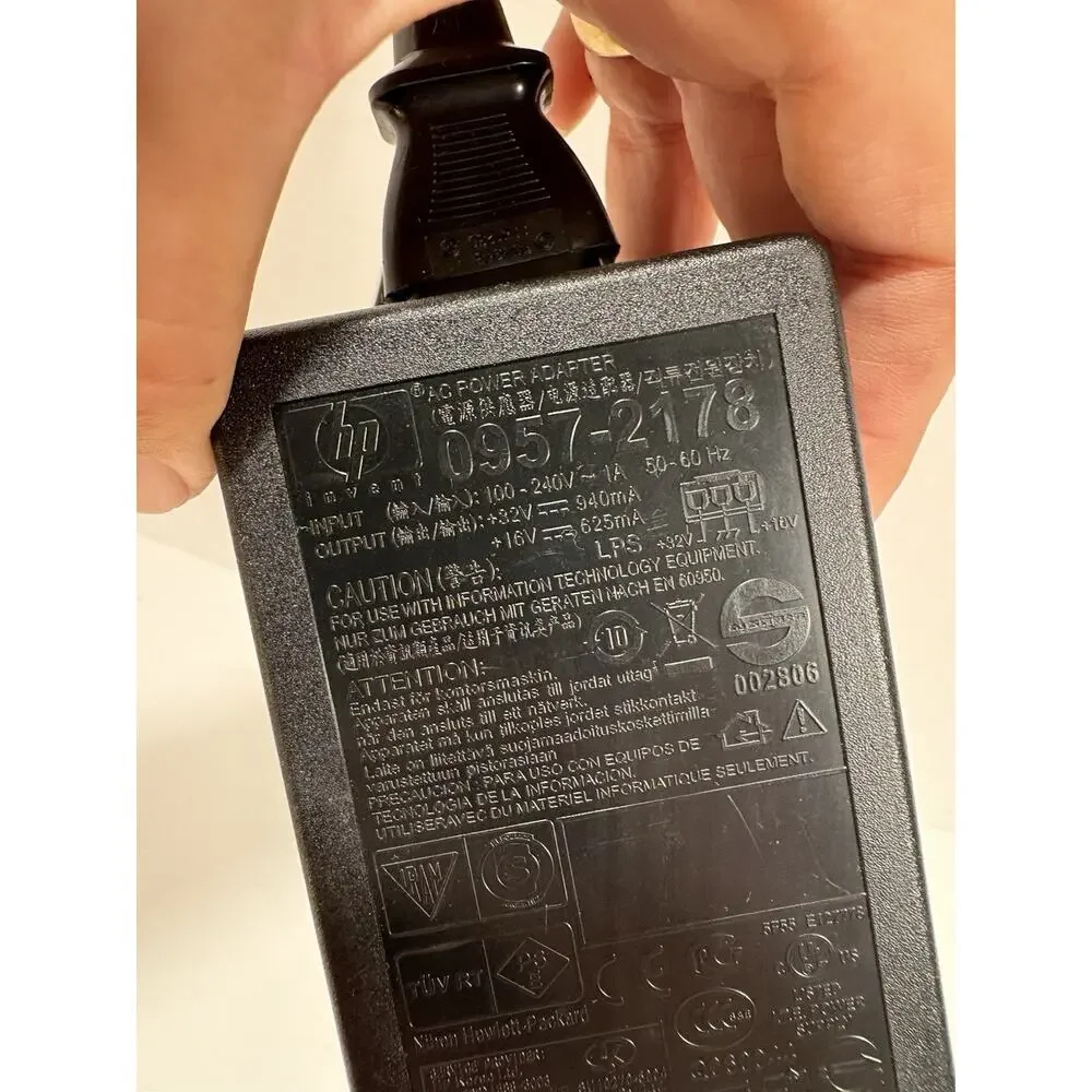 Genuine‎ HP 0957-2178 Printer AC Power Adapter 32V-940mA 16V-625mA Charger